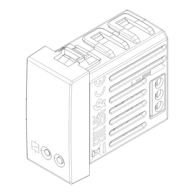 Actuador relé NO smart IoT 16A para NeveUp opción acabado blanco o carbón mate de Vimar