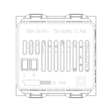 Gateway smart IoT 2 módulos para NeveUp opción acabado blanco o carbón mate de Vimar