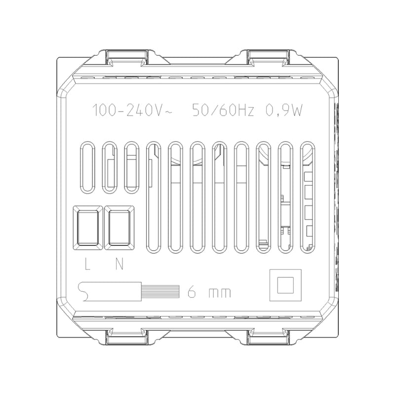 Gateway smart IoT 2 módulos para NeveUp opción acabado blanco o carbón mate de Vimar