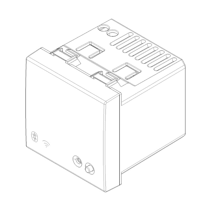 Gateway smart IoT 2 módulos para NeveUp opción acabado blanco o carbón mate de Vimar
