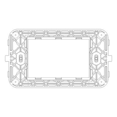 Soporte 3 módulos para placa NeveUp, incluye tornillos de Vimar