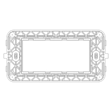 Soporte 4 módulos para placa NeveUp, incluye tornillos de Vimar