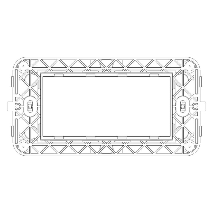 Soporte 4 módulos para placa NeveUp, incluye tornillos de Vimar