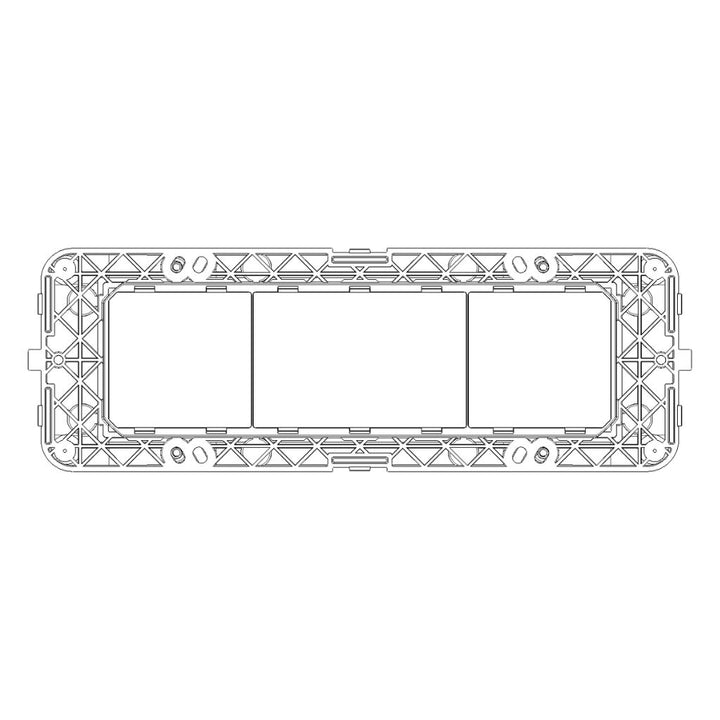 Soporte 7 módulos para placa NeveUp, incluye tornillos de Vimar