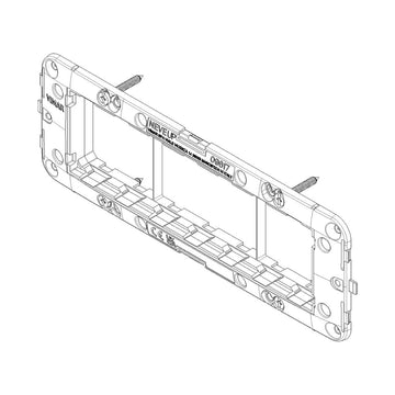 Soporte 7 módulos para placa NeveUp, incluye tornillos de Vimar