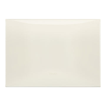 Placa Marfíl Glossy fabricada en tecnopolímero, línea NeveUp de Vimar