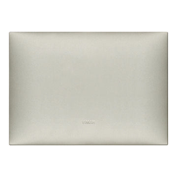 Placa Níquel Mate fabricada en tecnopolímero, línea NeveUp de Vimar