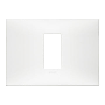 Placa Blanco Mate fabricada en tecnopolímero, línea NeveUp de Vimar