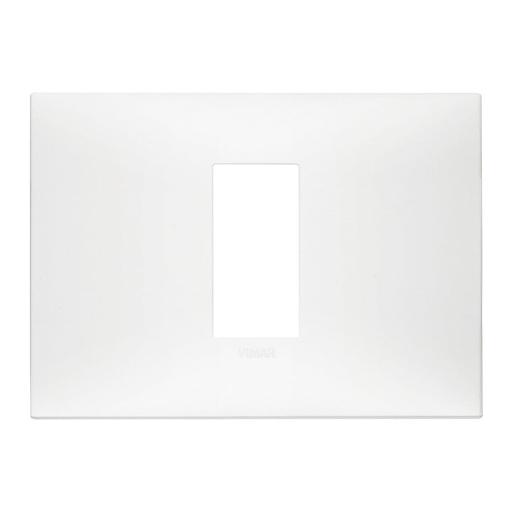 Placa Blanco Mate fabricada en tecnopolímero, línea NeveUp de Vimar