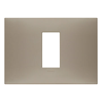 Placa Tórtola Mate fabricada en tecnopolímero, línea NeveUp de Vimar