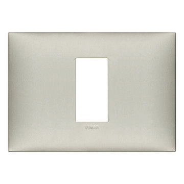 Placa Níquel Mate fabricada en tecnopolímero, línea NeveUp de Vimar