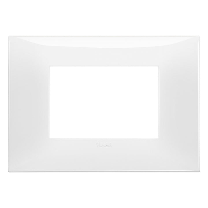 Placa Blanco Glossy (Total Look) fabricada en tecnopolímer, línea NeveUp de Vimar