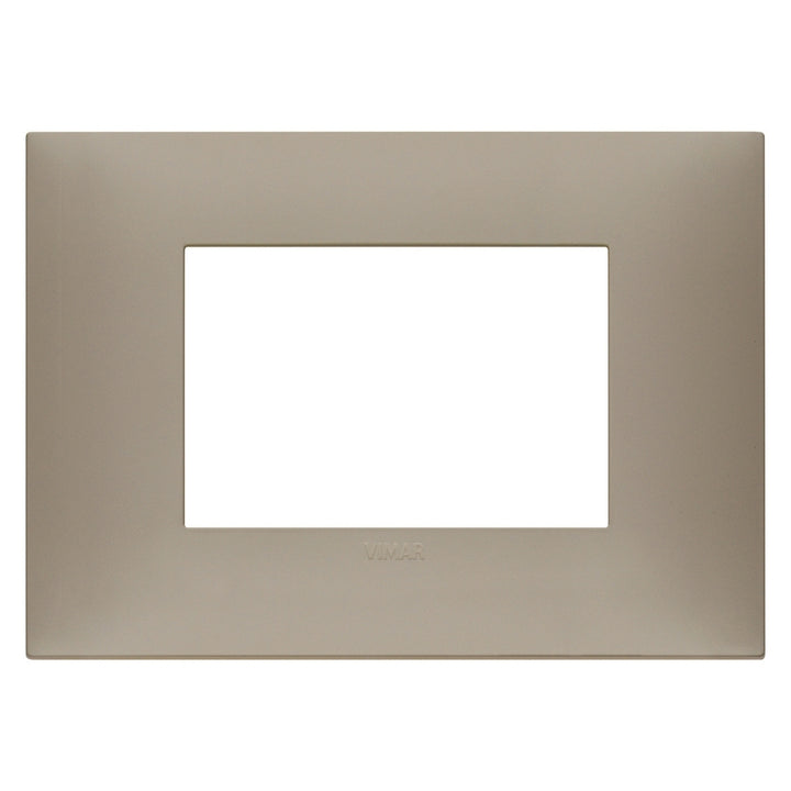 Placa Tórtola Mate fabricada en tecnopolímero, línea NeveUp de Vimar