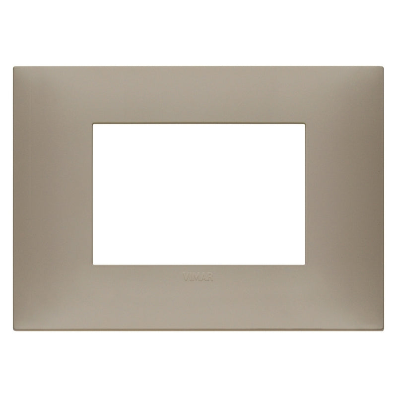Placa Tórtola Mate fabricada en tecnopolímero, línea NeveUp de Vimar