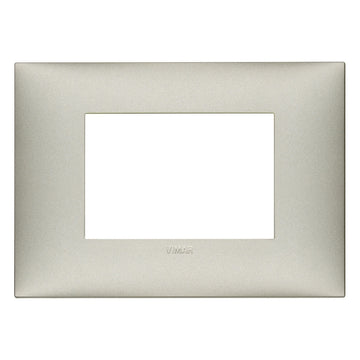 Placa Níquel Mate fabricada en tecnopolímero, línea NeveUp de Vimar