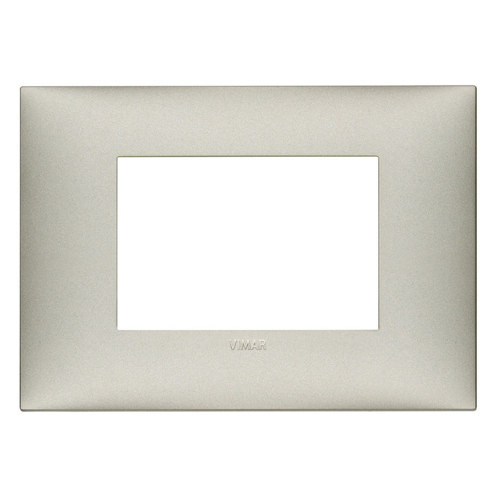 Placa Níquel Mate fabricada en tecnopolímero, línea NeveUp de Vimar