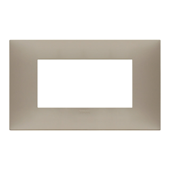 Placa Tórtola Mate fabricada en tecnopolímero, línea NeveUp de Vimar