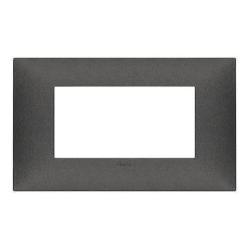 Placa Carbon Mate (Total Look) fabricada en tecnopolímero, línea NeveUp de Vimar