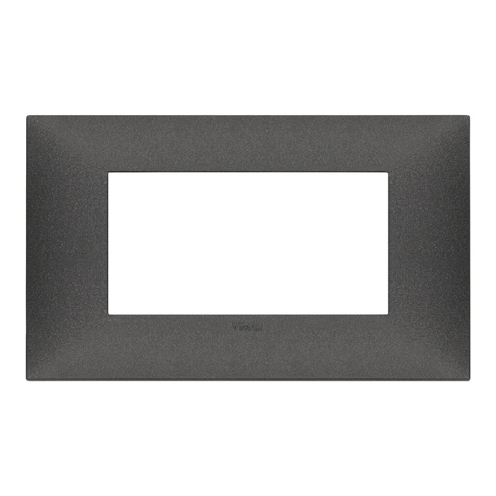 Placa Carbon Mate (Total Look) fabricada en tecnopolímero, línea NeveUp de Vimar