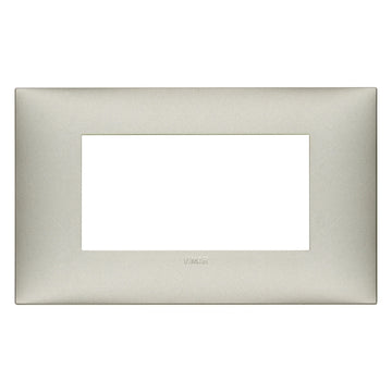 Placa Níquel Mate fabricada en tecnopolímero, línea NeveUp de Vimar