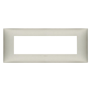 Placa Níquel Mate fabricada en tecnopolímero, línea NeveUp de Vimar