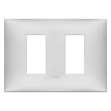 Placa Plata Mate fabricada en tecnopolímero, línea NeveUp de Vimar