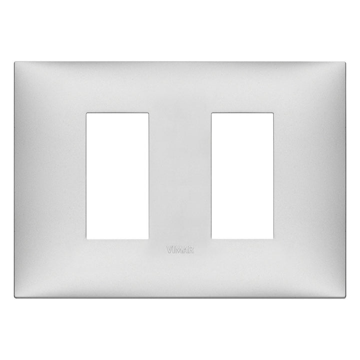 Placa Plata Mate fabricada en tecnopolímero, línea NeveUp de Vimar
