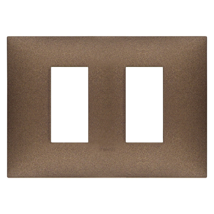 Placa Cobre Mate fabricada en tecnopolímero, línea NeveUp de Vimar