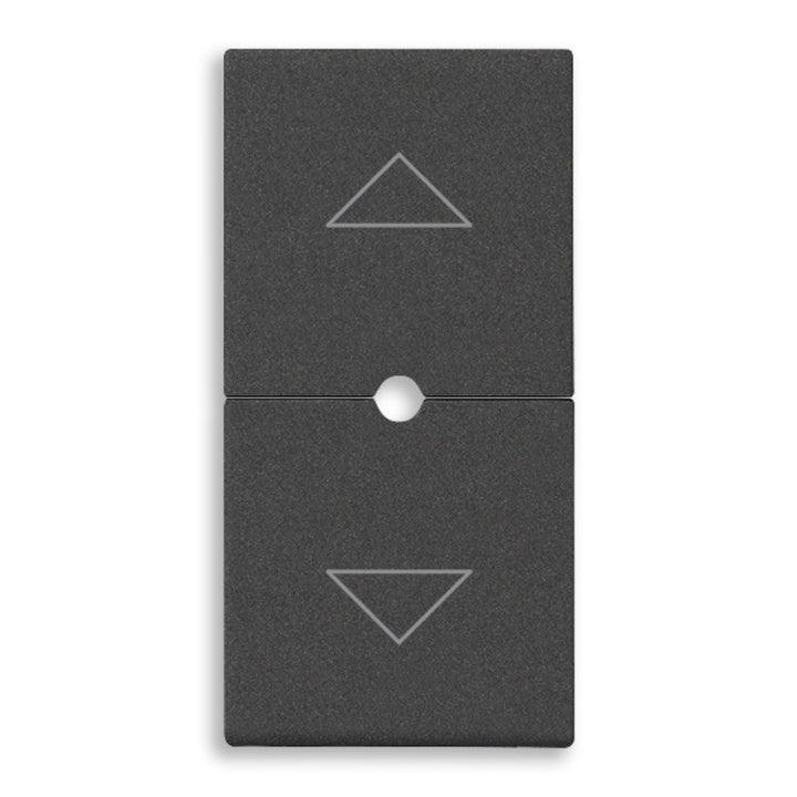Tecla 1 módulo para control de persianas smart IoT para NeveUp opción acabado blanco o carbón mate de Vimar