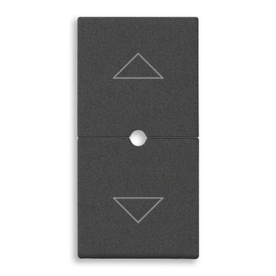 Tecla 1 módulo para control de persianas smart IoT para NeveUp opción acabado blanco o carbón mate de Vimar