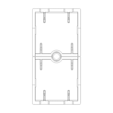 Tecla 1 módulo para control de persianas smart IoT para NeveUp opción acabado blanco o carbón mate de Vimar