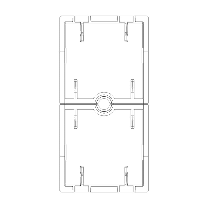 Tecla 1 módulo para control de persianas smart IoT para NeveUp opción acabado blanco o carbón mate de Vimar