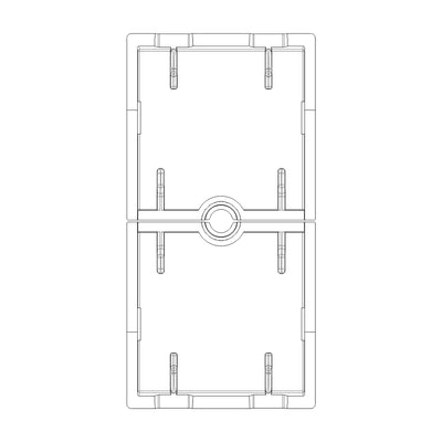 Tecla 1 módulo para control de persianas smart IoT para NeveUp opción acabado blanco o carbón mate de Vimar
