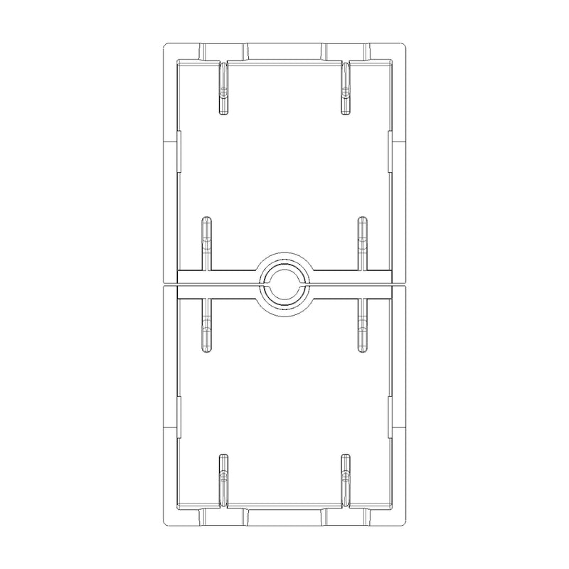 Tecla 1 módulo para control de persianas smart IoT para NeveUp opción acabado blanco o carbón mate de Vimar