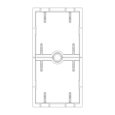 Tecla 1 módulo para dimmer smart IoT para NeveUp opción acabado blanco o carbón mate de Vimar