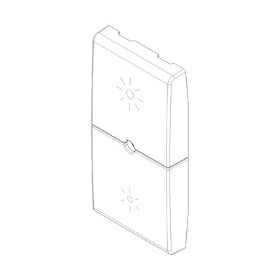 Tecla 1 módulo para dimmer smart IoT para NeveUp opción acabado blanco o carbón mate de Vimar