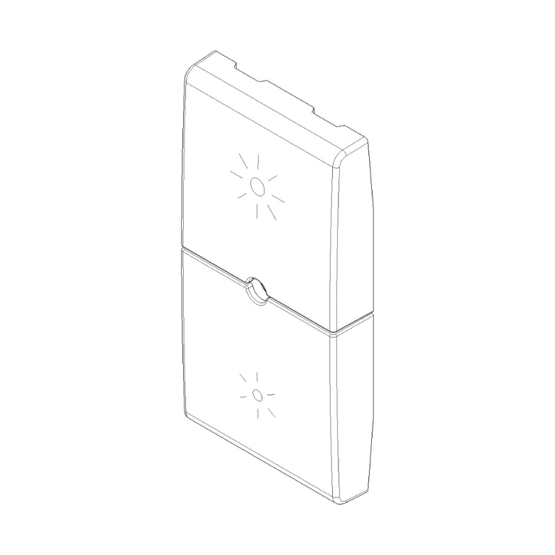 Tecla 1 módulo para dimmer smart IoT para NeveUp opción acabado blanco o carbón mate de Vimar