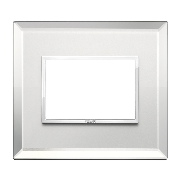 Placas Plata Hielo - Luminosi (Cristal Biselado) - línea EVO EIKON de Vimar