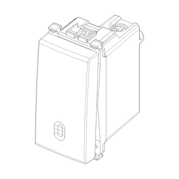 Interruptor 1P 10AX acabado Negro Mate - Blanco Mate - Metal Mate para Arké de Vimar