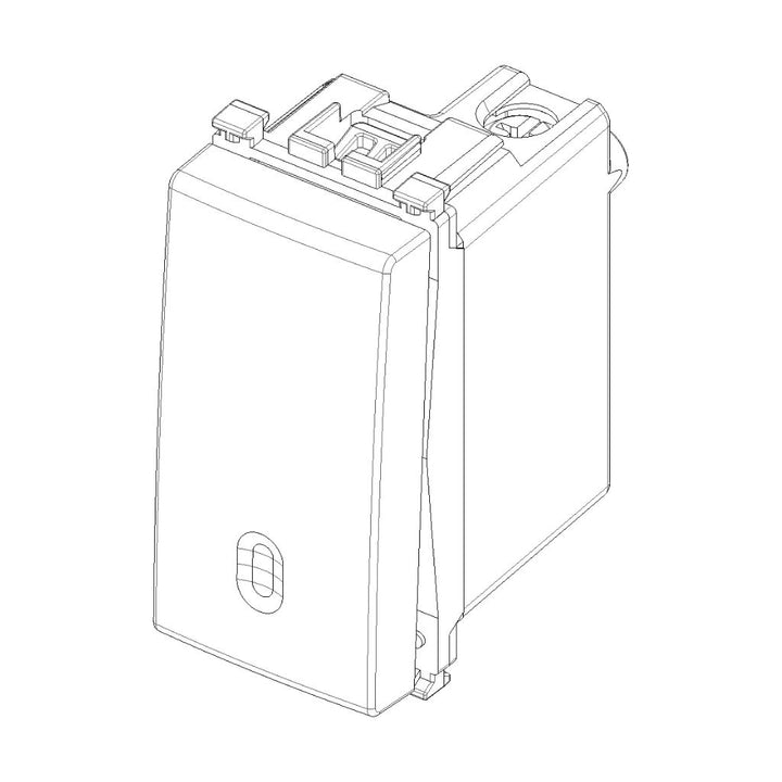Interruptor 1P 10AX acabado Negro Mate - Blanco Mate - Metal Mate para Arké de Vimar