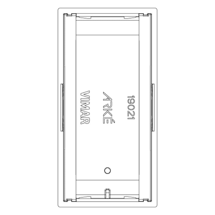 Tecla 1 módulo para apagador smart IoT para Arké opción acabado Negro Mate - Blanco Mate - Metal Mate de Vimar