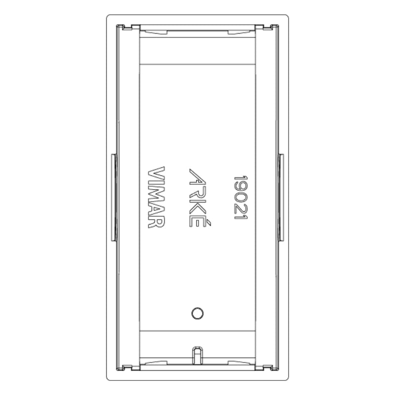 Tecla 1 módulo para apagador smart IoT para Arké opción acabado Negro Mate - Blanco Mate - Metal Mate de Vimar