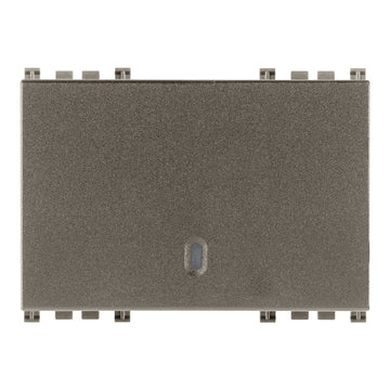 Tecla 3 módulos para apagador smart IoT para Arké opción acabado Negro Mate - Blanco Mate - Metal Mate de Vimar