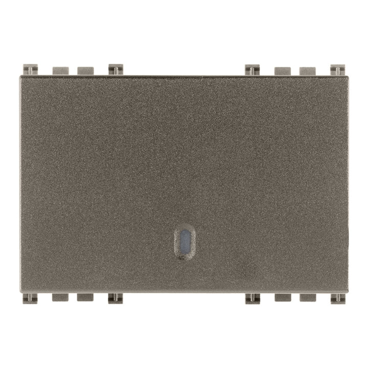 Tecla 3 módulos para apagador smart IoT para Arké opción acabado Negro Mate - Blanco Mate - Metal Mate de Vimar