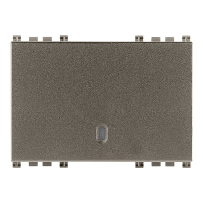 Tecla 3 módulos para apagador smart IoT para Arké opción acabado Negro Mate - Blanco Mate - Metal Mate de Vimar