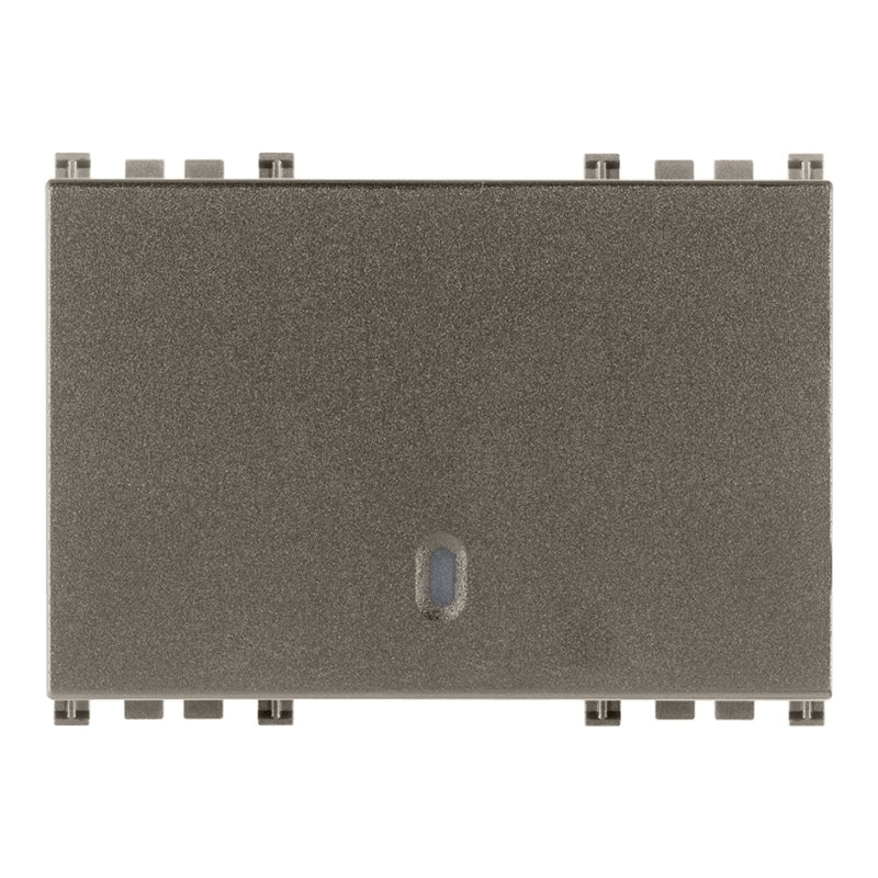 Tecla 3 módulos para apagador smart IoT para Arké opción acabado Negro Mate - Blanco Mate - Metal Mate de Vimar