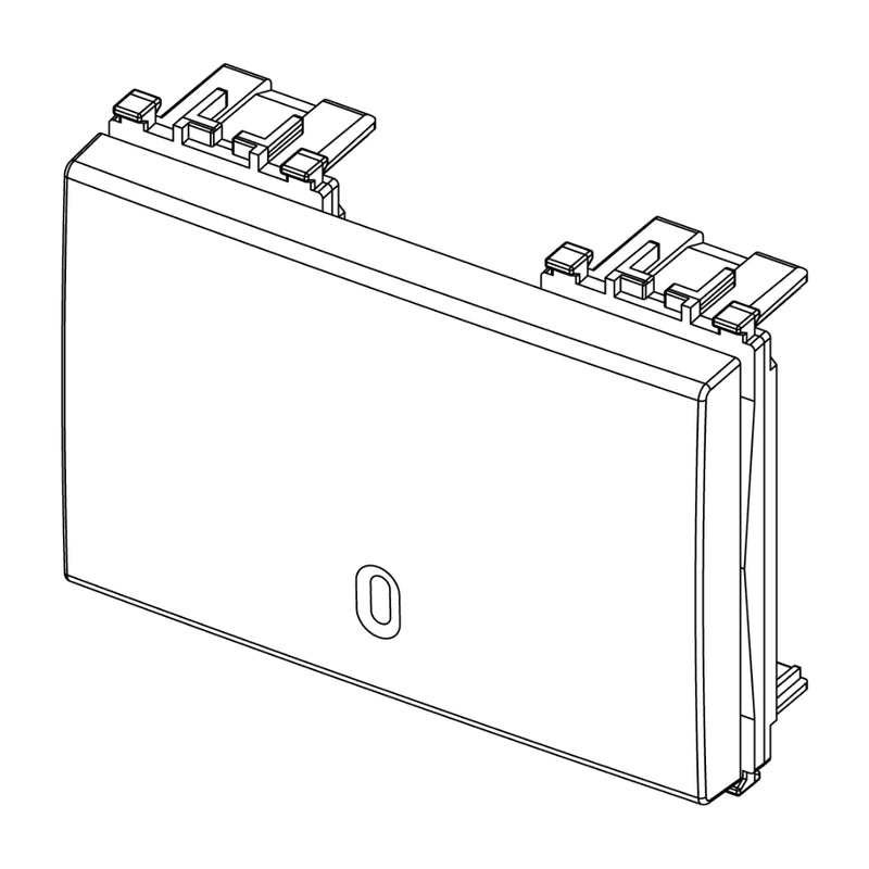 Tecla 3 módulos para apagador smart IoT para Arké opción acabado Negro Mate - Blanco Mate - Metal Mate de Vimar