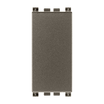 Módulo ciego 1 espacio acabado Negro Mate - Blanco Mate - Metal Mate para Arké de Vimar