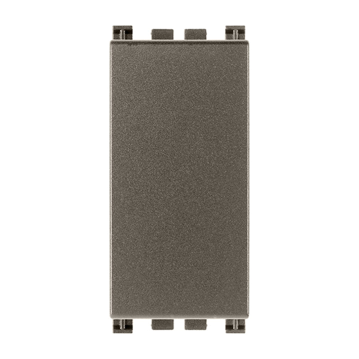 Módulo ciego 1 espacio acabado Negro Mate - Blanco Mate - Metal Mate para Arké de Vimar