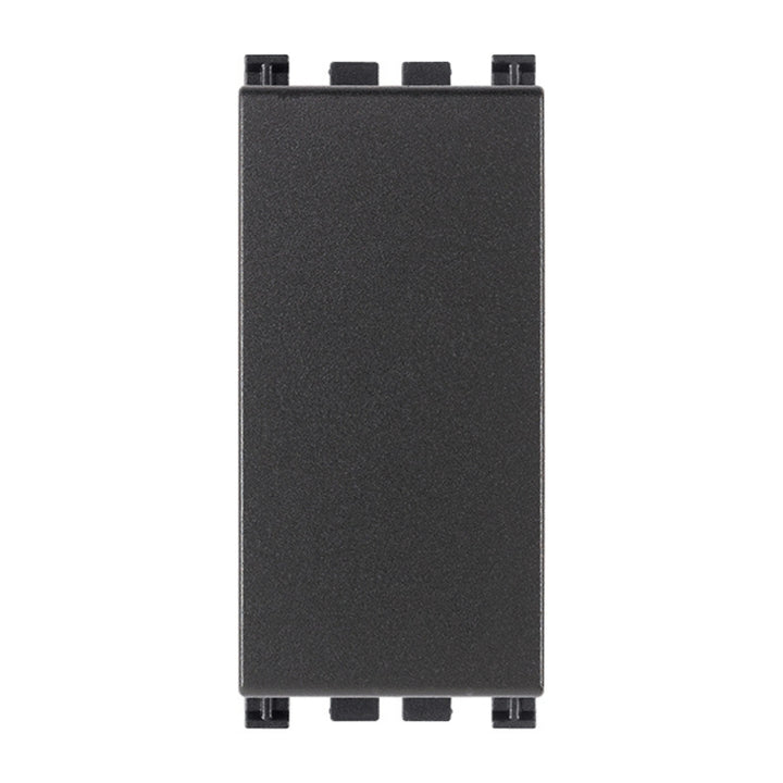 Módulo ciego 1 espacio acabado Negro Mate - Blanco Mate - Metal Mate para Arké de Vimar